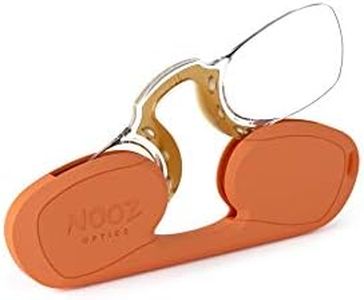 NOOZ - Occhiali da lettura senza aste - Diottria +1 - Binocolo per uomo e donna - Custodia molto compatta. L'essenziale per i presbiti - Rettangolare