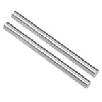 sourcing map 2pcs Round Steel Metal Rods, 8mm x 100mm High Speed Steel (HSS) Lathe Bar Stock Tool, for Shaft Gear Drill Lathes Boring Machine Turning Miniature DIY Craft, 2pcs