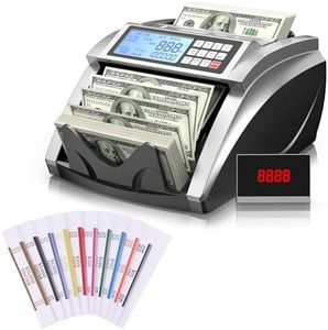 Money Counter Machine Currency Counter with Money Bands Straps for Bill