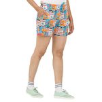 OCEAN RACE Women's Shorts (OCR-SHORTS-PRINT-1-M_Brown_M)