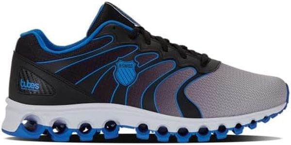 K-Swiss Men's Tubes 200 Training Shoe, Black/Brilliant Blue/Vapor Blue White, 7.5 XW