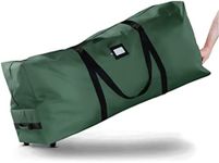 Rolling Christmas Tree Storage Bag - Fits Up To 7.5 ft. Tall Artificial Disassembled Trees, Durable Handles & Wheels for Easy Carrying and Transport - Tear Proof 600D Oxford Duffle Bag 5 Year Warranty