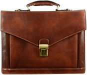 Time Resistance Leather Briefcase f