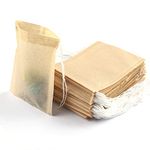 100 Pcs Tea Bags for Loose Tea, Disposable Tea Bags with Drawstring Unbleached Tea Filter Bags Empty Tea Bags for Loose Leaf Tea and Coffee (3.54 x 2.75 inch)