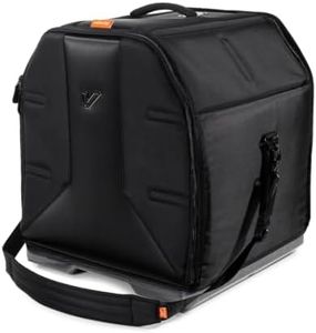 Gruv Gear VELOC Floor Tom Drum Bag/Case for Working Drummers. Features a Rugged ABS Shell Bottom, Adjustable Strap, Water-Repellent Tough Nylon Fabric & Patented Dual-Opening Design - 14x16" - Black