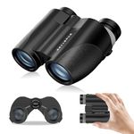 EEDABROS 20x32 Compact Binoculars for Adults and Kids - High Powered Small Binoculars with Low Light Vision - Easy Focus Lightweight Binoculars for Bird Watching Hunting Travel Hiking