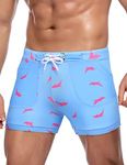 COOFANDY Men Short Swim Trunks Novelty Shorts Hawaii Swimming Briefs Beach Short