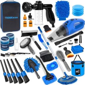 THINKWORK Car Detailing Kit with Foam Gun & Vacuum, Car Cleaning Supplies