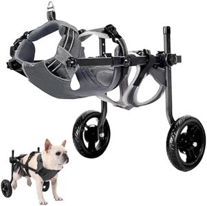 BECEMURU Dog Wheelchair for Back Legs Small Wheelchair for Dogs with Disabled Hind Legs Walking，Lightweight Mobility Aids for Small Pets Hind Limbs (Small)