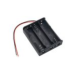 Electronic Spices 18650 3.7v 3 Battery Holder Hard Plastic Case With Wire Pack of 10 (3.7v X 3 Battery = 11.1volt)