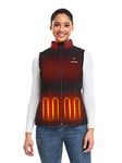 ORORO Women's Heated Vest with Battery Pack, Lightweight Quilted Heated Gilet for Women (Black,M)