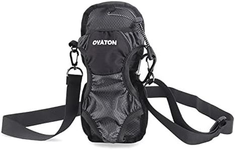 Water Bottle Holder with Adjustable Shoulder Strap, Portable Bottle Carrier Sling Bag Folds into Pouch for Easy Storage, Perfects for Daily Walking, Hiking, Outdoor Events and Birthday Gift (Grey)