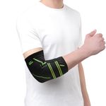 TYNOR Elbow Support Air Pro, Black & Green, XL, 1 Unit