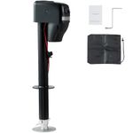 Uargd Electric Trailer Jack, 4000 lbs Capacity, 9.84"-33.85" Adjustable Height with Weatherproof Cover for RVs, Horse Trailers, Utility Trailers, and Boat Trailers