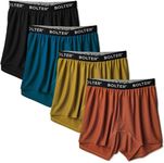 Bolter Men's 4 Pack Performance Boxers Shorts (Small, Mod)