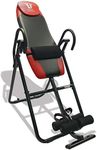 Body Vision IT9825 Premium Inversion Table with Removable Head Pillow & Lumbar Support Pad, Heavy Duty - up to 250 lbs., Red