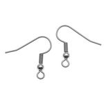 BeadaholiqueCA 100-Piece Earring Hooks Hypo-Allergenic, Surgical Steel