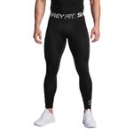 SHREY Intense Compression Long Tights Men’s Gym Running Sports Training Wear (Black XL)