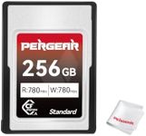 Pergear 256GB CFexpress Type A Memory Card, Version 2, Up to 780MB/s Read Speed & 780MB/s Write Speed for 4K 120P, 8K 30P Recording Video/Photo, Compatible for Sony Alpha & FX Cameras