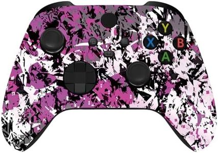 Custom Controllerzz Wireless Controller for Microsoft Xbox Series X/S & Xbox One - Custom Soft Touch Feel - Custom Series X/S Controller (X/S Shadow Bloom)