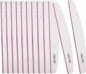 12PCS Professional Nail Files Double Sided Emery Board 100/180 Grit Washable Nail Files, Fingernail Buffering Files Manicure Tools Nail Styling Tools Pet Grooming Tools