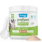 Vetnique Labs Profivex Probiotics for Dogs Supplement All Natural Dog Soft Chews and Powder for Digestive Health 5 Strains Probiotics & Prebiotics (Powder (Pork Liver), 120g Powder)