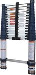 CORE Distribution XTEND+Climb 785P Telescoping Ladder, 250 lb Weight Capacity, 16-Step, Aluminum