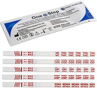 One Step - 1 Pack (5 Tests) Home Drug Test Kits - Tests for Cannabis, Cocaine, Heroin (Opiates), Speed (Amphetamines) and Ecstasy (1x5 Drug Pack)