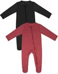 Jimonda Rayon Baby Pajamas,2-Way Zipper One-Piece Footies,Long Sleeve Unisex Boys Girls Romper,Sleep and Play Pjs,Infant Clothes