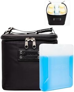 Sarah Wells Cold Gold Breastmilk Cooler with Ice Pack (Black)