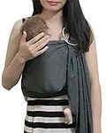 Vlokup Baby Water Ring Sling Carrier | Lightweight Breathable Mesh Baby Wrap for Infant, Newborn, Kids and Toddlers | Perfect for Summer, Swimming, Pool, Beach | Great for Dad Too Grey