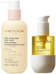 Evereden Protecting Baby Set - Moisturizing Protecting Baby Body Wash and Shampoo 8.5 oz. and Protecting Baby Massage Oil, 4 oz. | Clean Baby Care