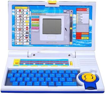 AHYRA Educational Laptop Computer Toy with Mouse for Kids Above 3 Years - 20 Fun Activity Learning Machine, Now Learn Letter, Words, Games, Mathematics, Music, Logic, Memory Tool - Blue