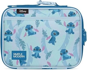 Simple Modern Disney Kids Lunch Box for School | Reusable Insulated Lunch Bag for Toddler, Girl, and Boy | Meal Containers with Exterior & Interior Pockets | Hadley Collection | Tropical Stitch