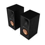 klipsch Reference Next-Generation R-50M Horn-Loaded Bookshelf Speakers with 5.25” Spun-Copper Woofers for Best-in-Class Home Theater Sound in Black