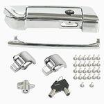 SWESGI Harley Tour Pack Latches Tour Pak Pack Trunk Lid Latch with Keys Fit for Harley Touring Road King Road Glide Street Glide Electra Glide Ultra-Classic 2014-2022,Chrome