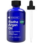 Organic Moroccan Argan Oil USDA Certified 4 oz. for hair face & skin - cold pressed