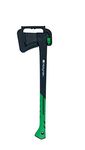 Hooyman 1112239 Axe with Heavy Duty Construction, V Grind Blade, Ergonomic No-Slip Handle and Sheath for Gardening, Hunting, Dressing and Outdoor