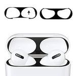 kwmobile Set of 2 Dust Guards Compatible with Apple AirPods 3 - Anti-Dust Protection Stickers - Black