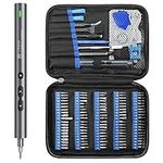 Mini Electric Screwdriver Set, SOONAN 120 in 1 Small Portable Cordless Power Screwdriver Set with 100 Precision Bits & LED Light & 20-bit Tool Set Handy Repair Tool for Phone Watch Camera Laptop