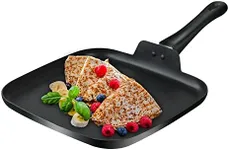 LECOOKING 10 Inch Square Griddle Pan, Nonstick Grill Pan for Cooking Eggs, Omelettes, and More, Griddle Cookware, PFOA Free