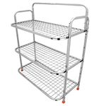 DHSVS Stainless Steel Multipurpose Stand for Kitchen Storage/Shoe Rack/Office Organizer/Shoe Stand/Book Stand (24 * 30 Inch) Wt-4.5kg