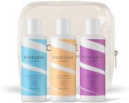 Bouclème Travel Kit Waves - Ultimate Haircare Travel Set to Protect and Nourish Waves - Cleanser, Conditioner & Super Hold Styler - Vegan, Naturally Derived Ingredients, Cruelty Free, 300ml