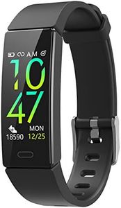 ZURURU Fitness Tracker with Blood Pressure Heart Rate Sleep Health Monitor for Men and Women, Upgraded Waterproof Activity Tracker Watch, Step Calorie Counter Pedometer Black