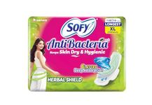 Sofy AntiBacteria XL - 290mm | 14 Pads | For Women | Sanitary Pads | Keep Skin Dry | 6 Layer Deep Absorption | Herbal Shield | Hygiene & Herbs | X-Large