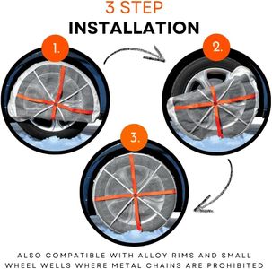 AutoSock Winter Traction Device – HP 695E Snow Grip for Tires