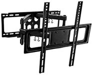 Mount-It! Full Motion TV Wall Mount | Dual Arm Articulating TV Mount | Low Profile Flat Screen Bracket with Tilt and Swivel | Fits 32-55 Inches TV, VESA Compatible up to 400 x 400mm | 88 Lbs Capacity