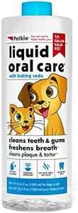 Petkin Liquid Oral Care, Invisible Formula, Cleans Teeth & Freshens Breath, Cleans Plaque & Tartar, 1000 ml