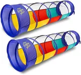 Kiddey Play Tunnel for Kids | Crawl Tunnels with See Through Sides | Outdoor & Indoor Multicolored Tent for Dogs, Toddlers, and Babies | Pop Up Baby Crawling Backyard Tunnel | Balls NOT Included