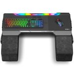 Couchmaster CYCON² Fusion Grey - Couch Gaming USB-Hub Desk for Mouse & Keyboard (for PC, PS4/5, Xbox One/Series X), Ergonomic lapdesk for Couch & Bed